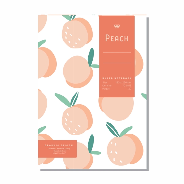 Combo 3 vở kẻ ngang Fruits - 120 trang
