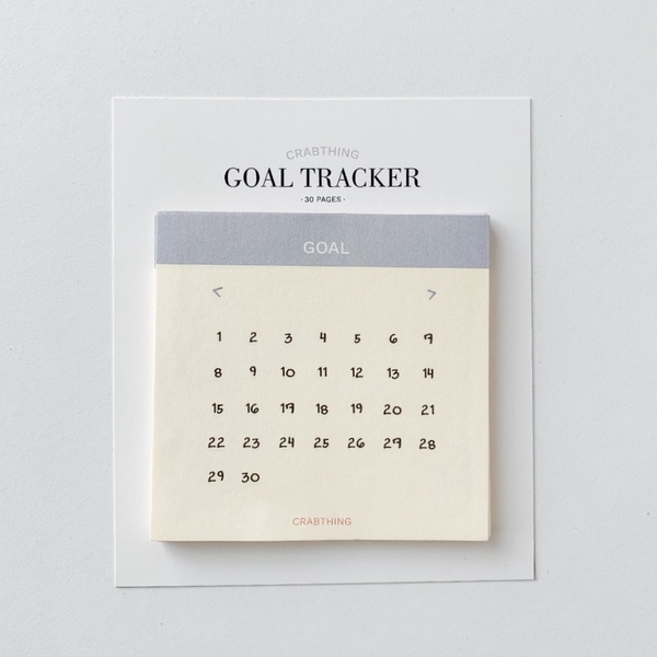 Goal Tracker Note - Crabit Notepad