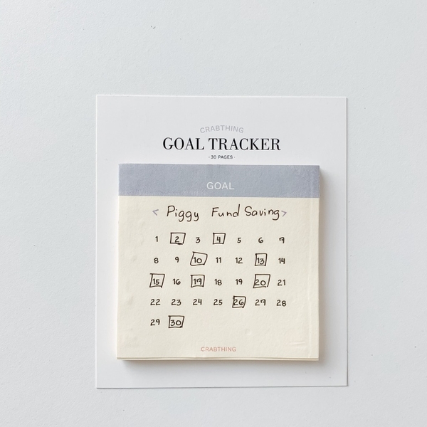 Goal Tracker Note - Crabit Notepad