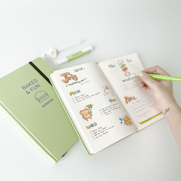 Sổ tay Dotgrid - Burger