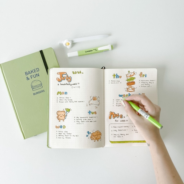 Sổ tay Dotgrid - Burger