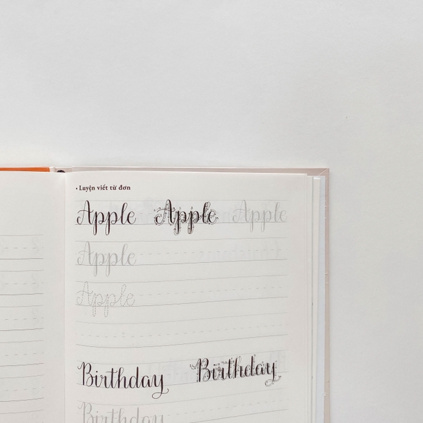 Sách luyện viết chữ Calligraphy dành cho người mới bắt đầu 170 trang