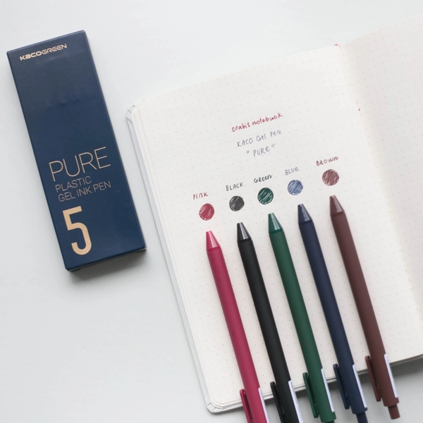 Hộp 5 bút gel Kaco Pure - Morandi 2