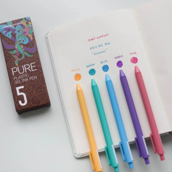 Hộp 5 bút gel Kaco Pure - Morandi 2