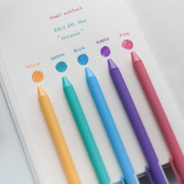 Hộp 5 bút gel Kaco Pure - Morandi 2