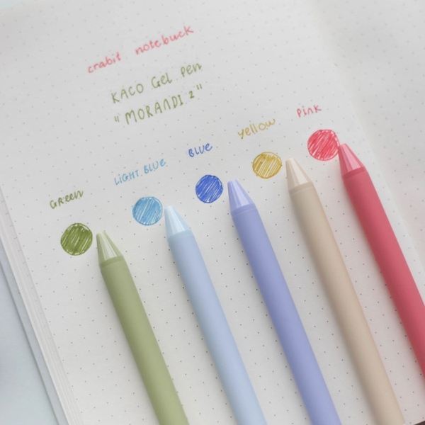 Hộp 5 bút gel Kaco Pure - Morandi 2