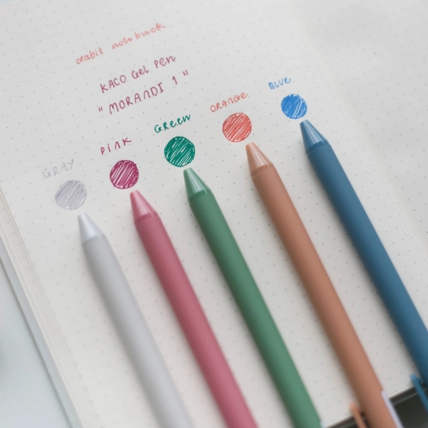 Hộp 5 bút gel Kaco Pure - Morandi 2