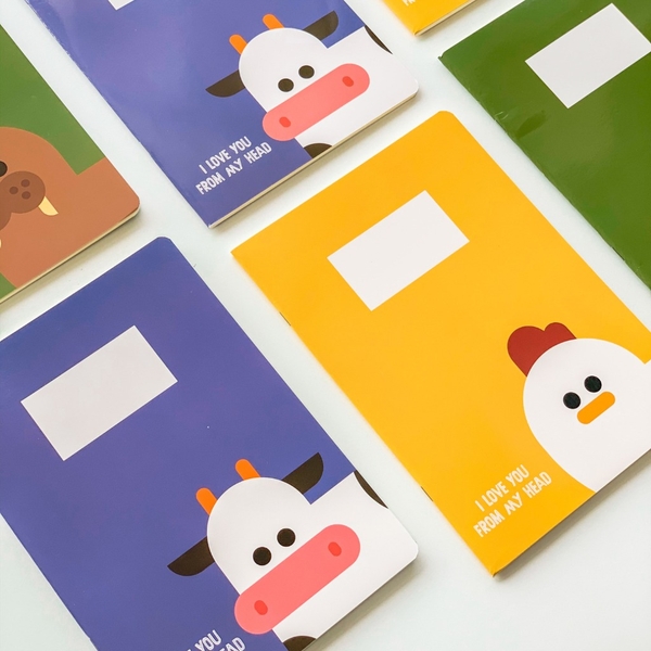 Combo 3 vở kẻ ngang Animal - 80 trang