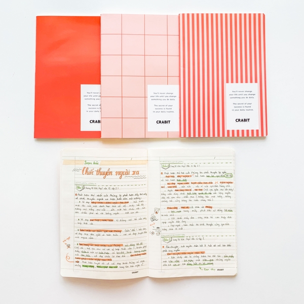 Combo vở kẻ ngang Carrot - 80trang