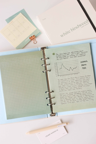 Ruột sổ còng A5 6 lỗ ô vuông màu sắc