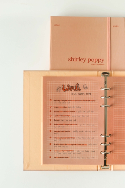 Sổ còng A5 6 lỗ - Shirley Poppy