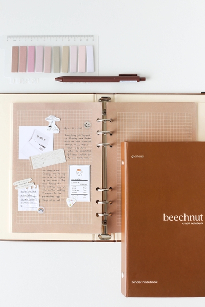 Ruột sổ còng A5 6 lỗ ô vuông màu sắc