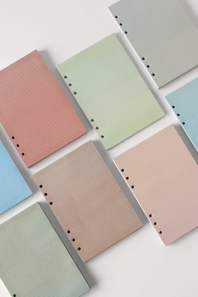 Ruột sổ còng A5 6 lỗ chấm dot màu sắc