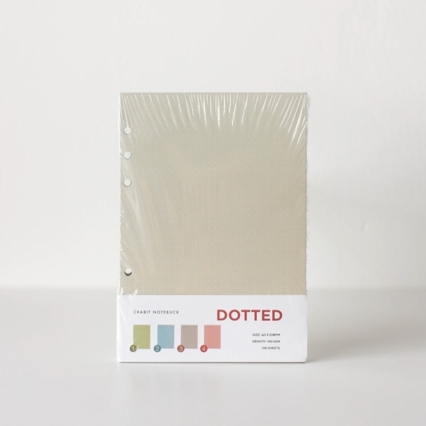 Ruột sổ còng A5 6 lỗ chấm dot màu sắc