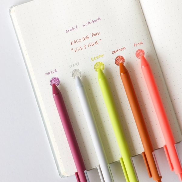 Hộp 5 bút gel Kaco Pure - Morandi 2