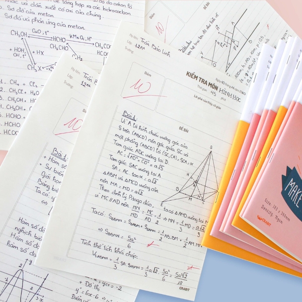 Tập 15 Giấy kiểm tra đôi Crabit - Ruột kẻ ngang - Bìa 5 Ngón