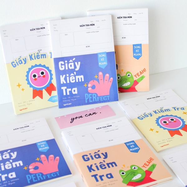 Tập 15 Giấy kiểm tra đôi Crabit - Ruột kẻ ngang - Bìa 5 Ngón