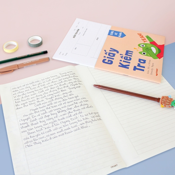 Tập 15 Giấy kiểm tra đôi Crabit - Ruột kẻ ngang - Bìa 5 Ngón