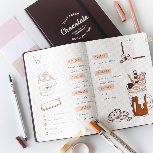 Combo Chocolate - chuyên dụng Bullet Journal