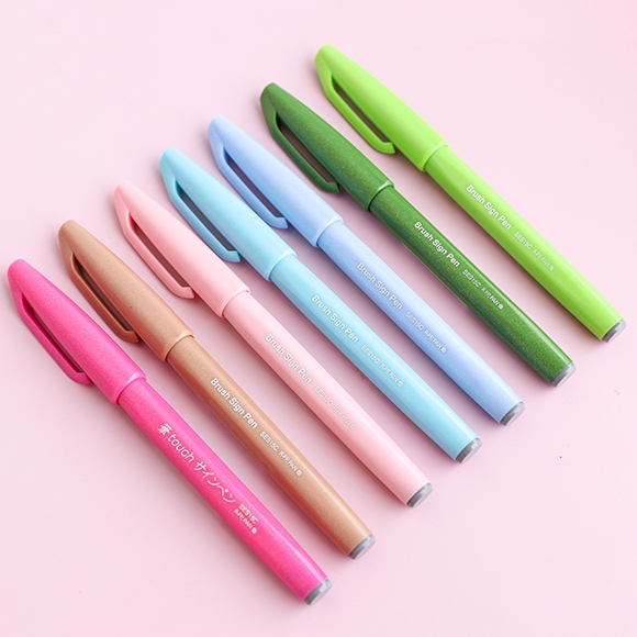 Pentel Brush Sign Pen - Bút lông viết Calligraphy