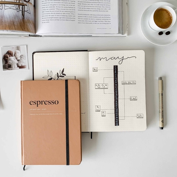 Sổ Tay Dotted - Coffeeine Espresso