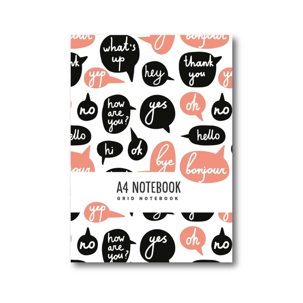 Sổ tay A4 - Question - ruột ô vuông