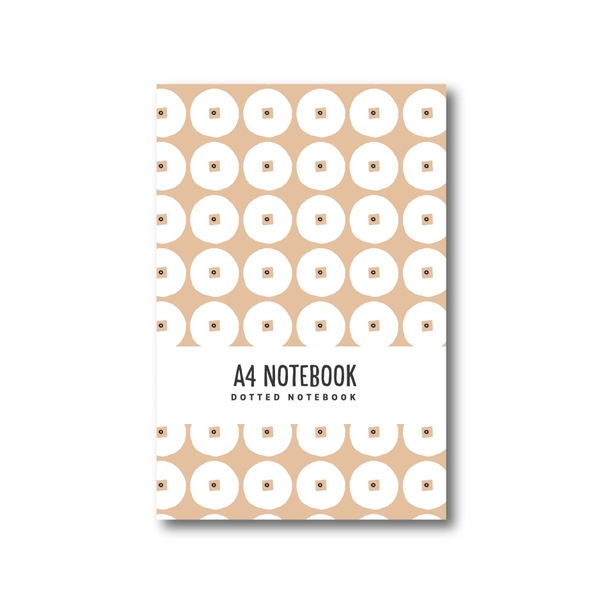 Sổ tay A4 - Dotted Notebook - Đồng xu nâu