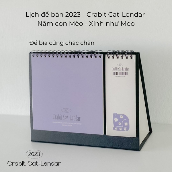 Sổ lịch để bàn Crabit Cat-Lendar