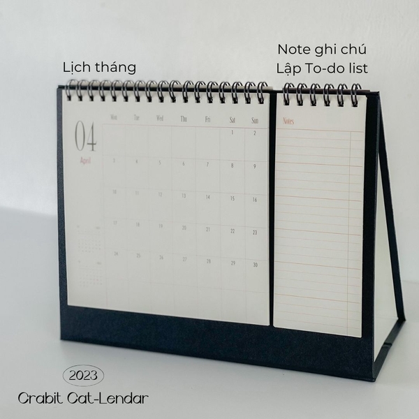 Sổ lịch để bàn Crabit Cat-Lendar