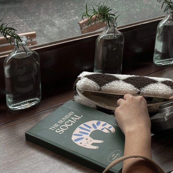 Sổ grid ô vuông A5, 130gsm, The Sunday Social, Mèo Xanh