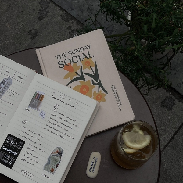 Sổ kẻ ngang A5, 130gsm, The Sunday Social, Hoa Be