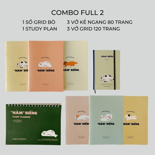 Combo Sổ Vở Planner "Nàm" Biếng