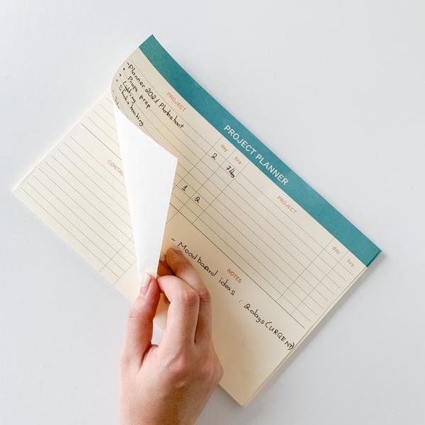 Project Planner Notepad - Crabit Notepad