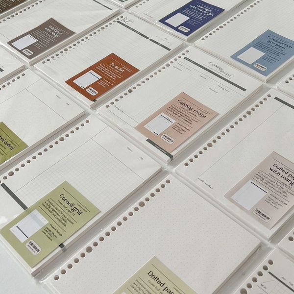 Tập giấy ruột sổ còng A5 lên kế hoạch 20 lỗ