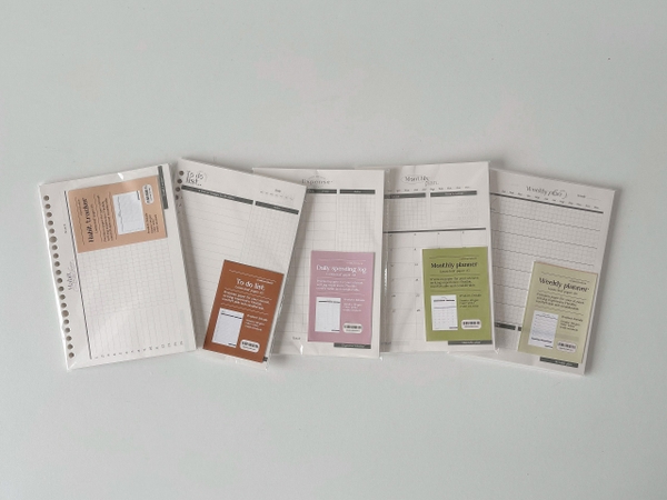 Tập giấy ruột sổ còng A5 lên kế hoạch 20 lỗ