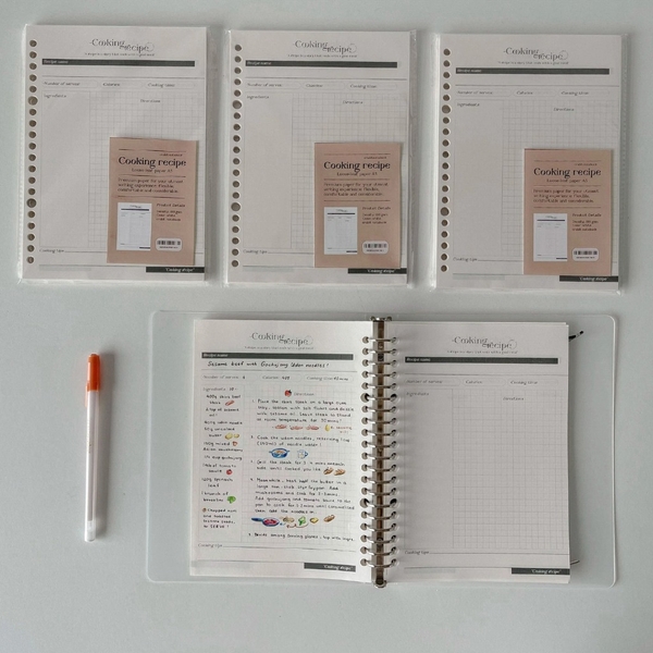 Tập giấy ruột sổ còng A5 lên kế hoạch 20 lỗ