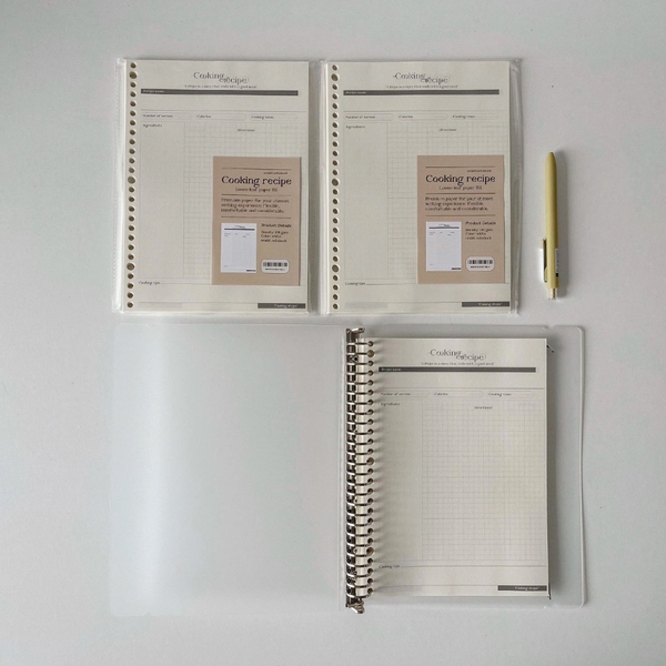 Tập giấy ruột sổ còng B5 lên kế hoạch 26 lỗ