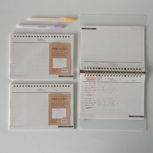 Tập giấy ruột sổ còng A5 lên kế hoạch 20 lỗ