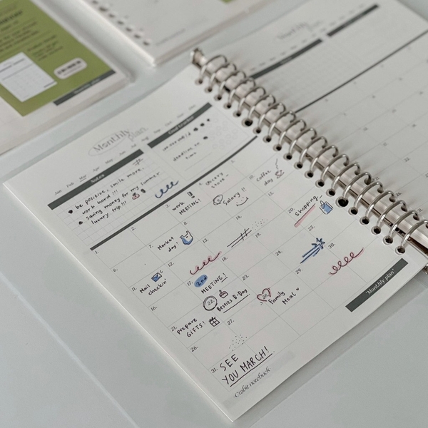 Tập giấy ruột sổ còng A5 lên kế hoạch 20 lỗ