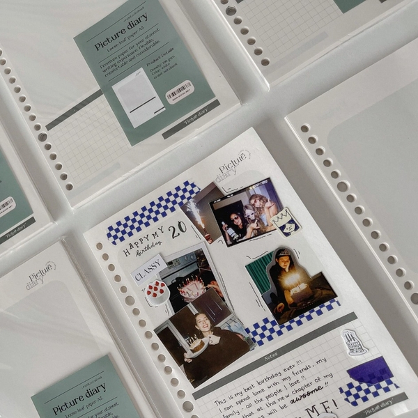 Tập giấy ruột sổ còng B5 lên kế hoạch 26 lỗ