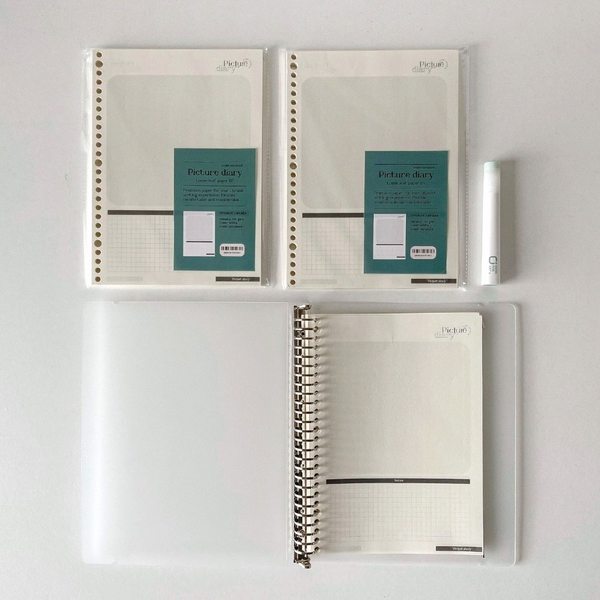 Tập giấy ruột sổ còng B5 lên kế hoạch 26 lỗ