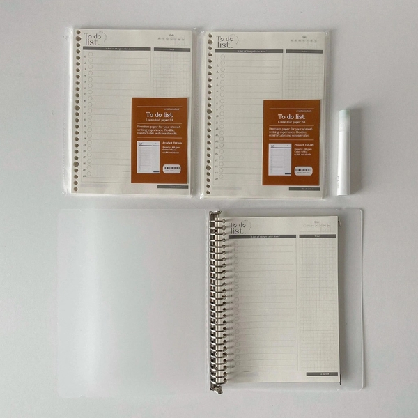 Tập giấy ruột sổ còng B5 lên kế hoạch 26 lỗ