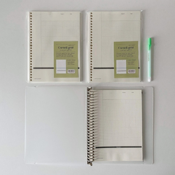 Tập giấy ruột sổ còng B5 ghi chép 26 lỗ