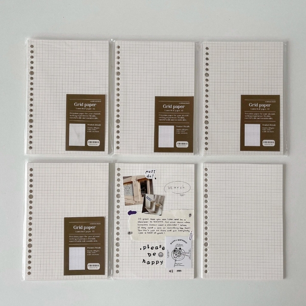 Tập giấy ruột sổ còng A4 ghi chép 30 lỗ