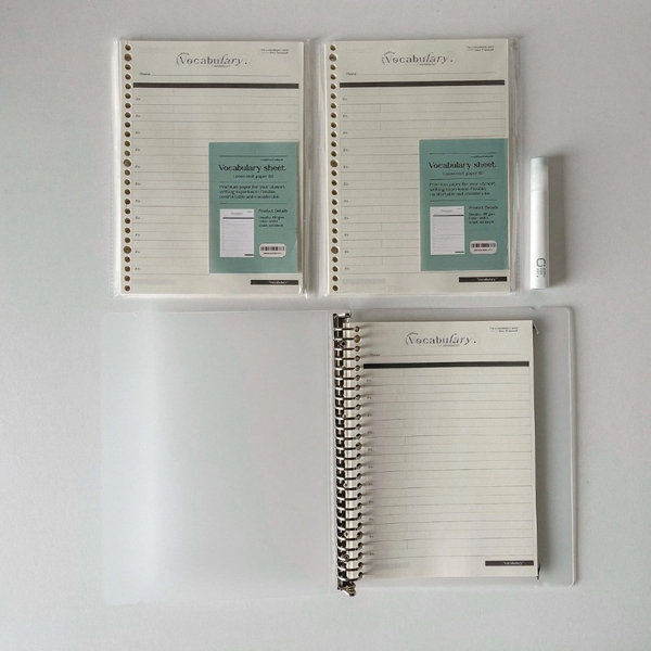 Tập giấy ruột sổ còng B5 ghi chép 26 lỗ