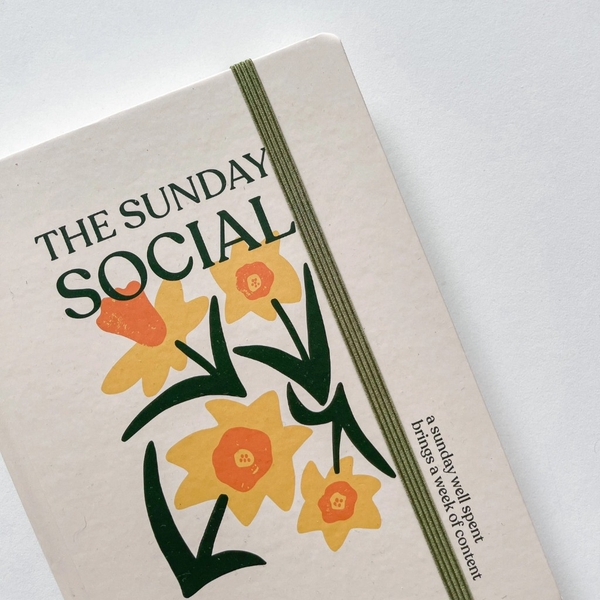 Sổ kẻ ngang A5, 130gsm, The Sunday Social, Hoa Be