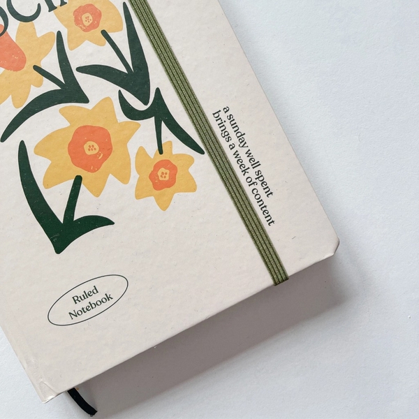 Sổ kẻ ngang A5, 130gsm, The Sunday Social, Hoa Be