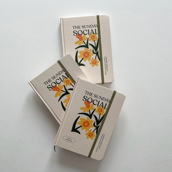 Sổ kẻ ngang A5, 130gsm, The Sunday Social, Hoa Be