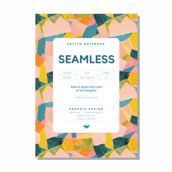 Combo 3 vở kẻ dot Seamless - 120 trang