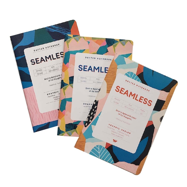 Combo 3 vở kẻ dot Seamless - 120 trang